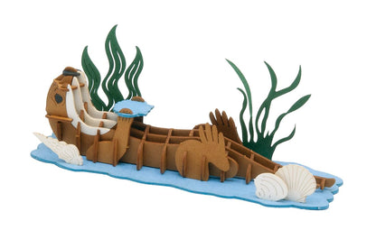 Fridolin 3D papieren model - otter knutselpakket educatief speelgoed