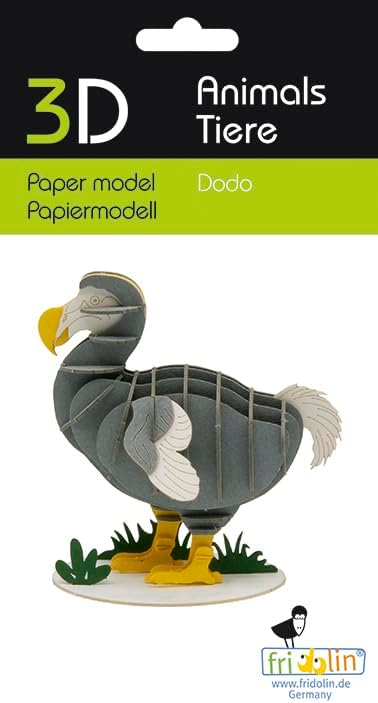 Fridolin 11747 Modello di carta 3D - Dodo