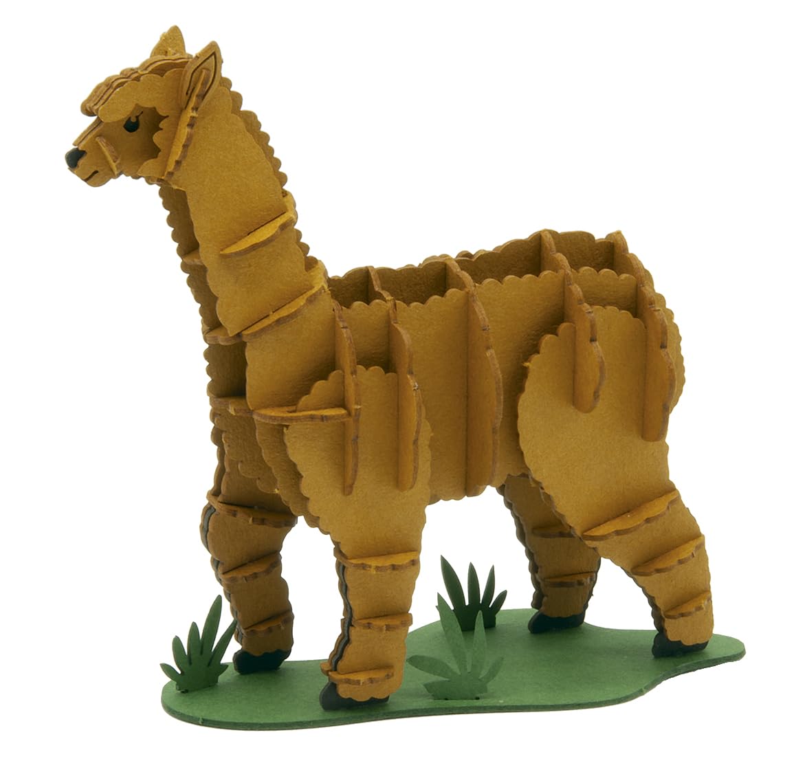 Fridolin 3D papermodel alpaca - knutselpakket papiermodel