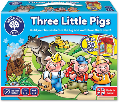 Orchard Toys Three Little Pigs Game & What's the Time, Mr Wolf Game