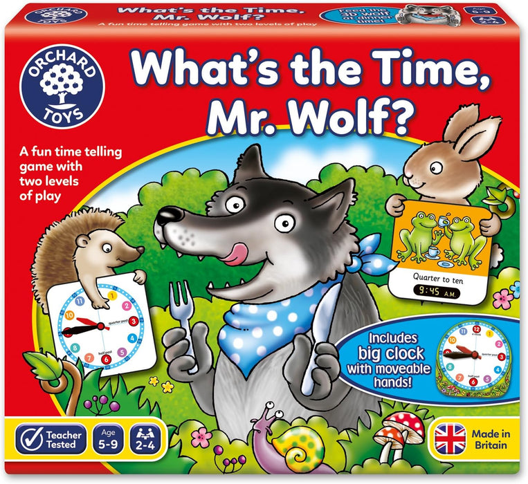 Orchard Toys Three Little Pigs Game & What's the Time, Mr Wolf Game