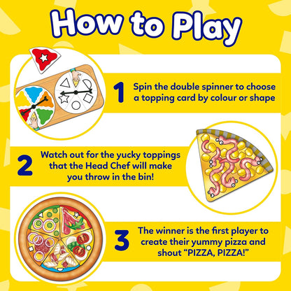 Orchard Toys Pizza, Pizza! Game, Educational Board Game for Preschoolers and Children Age 3-7, Shape and Colour Game, Educational Game Toy