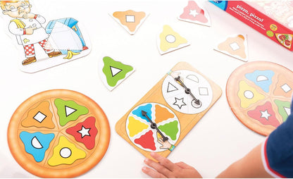 Orchard Toys Pizza, Pizza! Game, Educational Board Game for Preschoolers and Children Age 3-7, Shape and Colour Game, Educational Game Toy