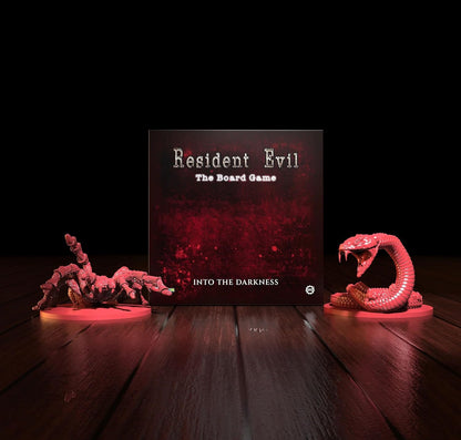 Steamforged Games Exclusive Resident Evil Into The Darkness Board Game with Monster Miniatures on 80mm Base