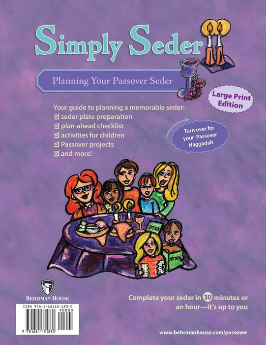 Simply Seder: A Haggadah and Passover Planner