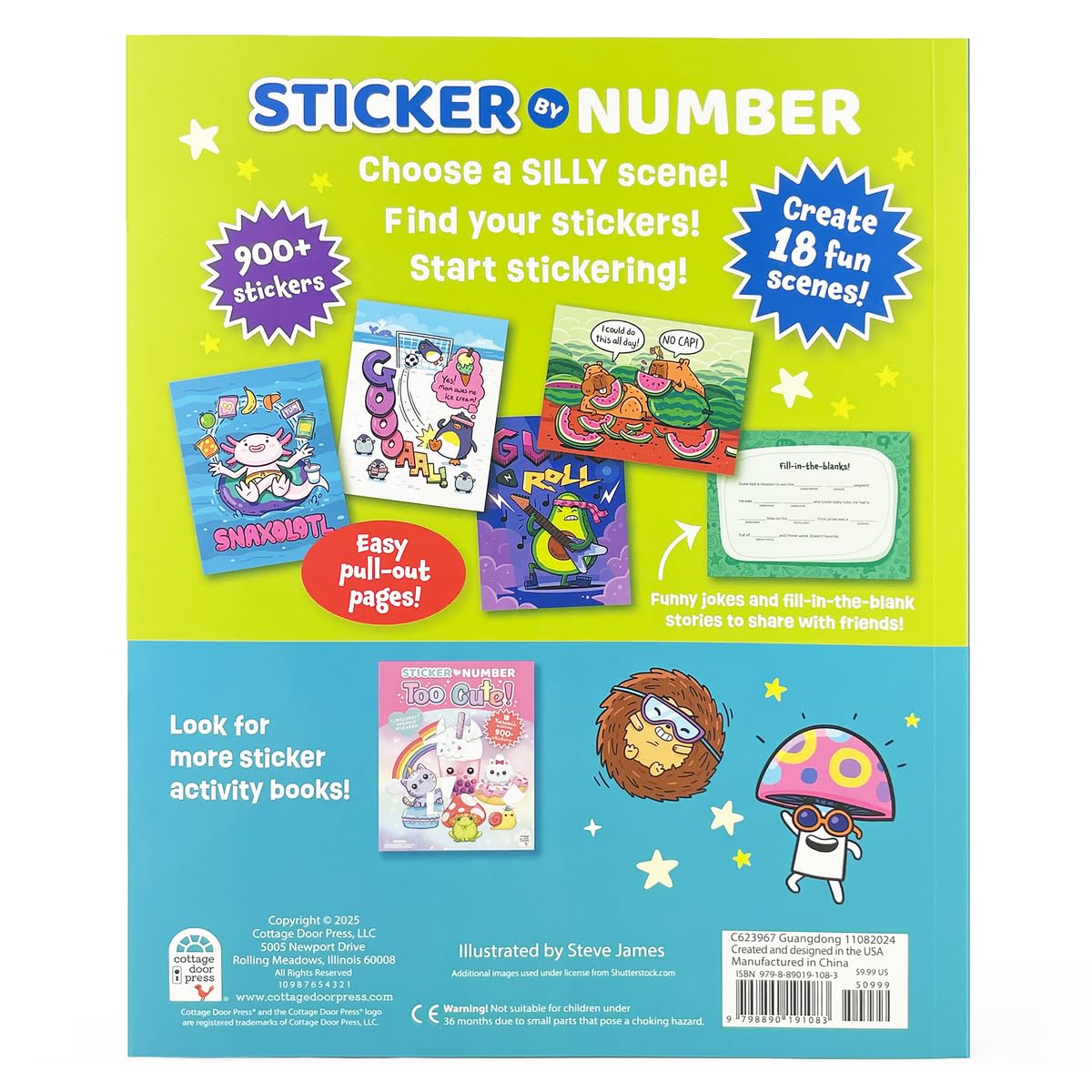 Sticker by Number Too Funny!