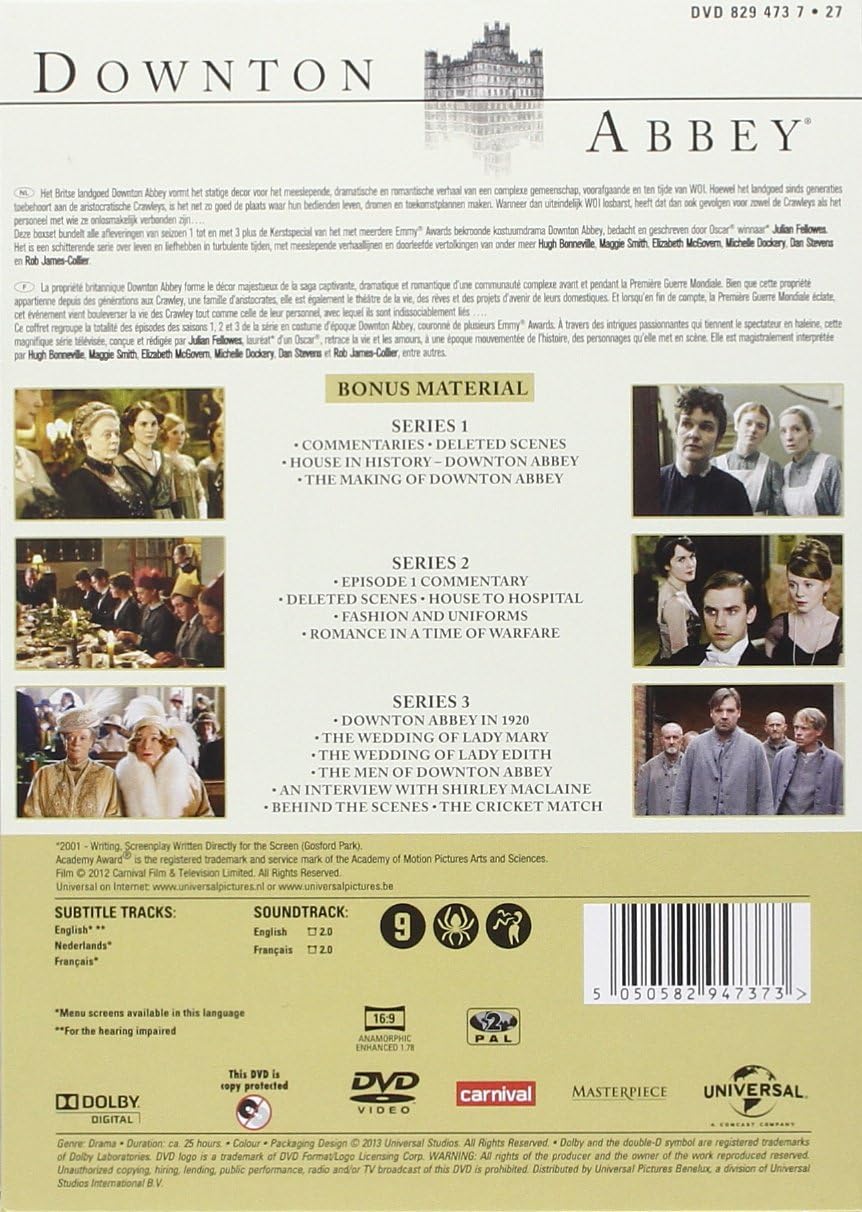 Downton Abbey - Seizoen 1-3 - [Dutch Import]