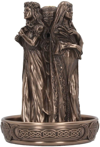 Triple Goddess Backflow Incense Burner 18Cm