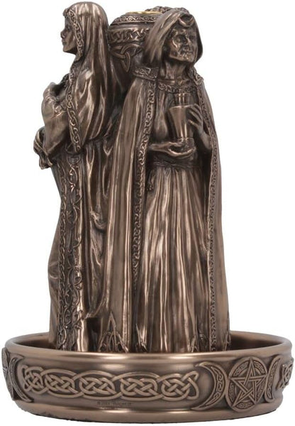 Triple Goddess Backflow Incense Burner 18Cm