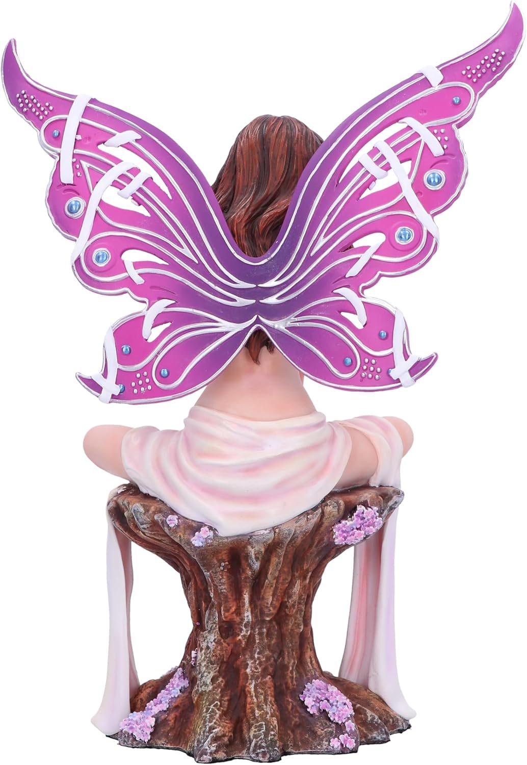 Nemesis Now Jewelled Fairy Amethyst 28.5cm, Large, Resin, Pink, Pink Jewelled Fairy Figurine, Detachable Wings, Cast in the Finest Resin, Expertly Hand-Painted
