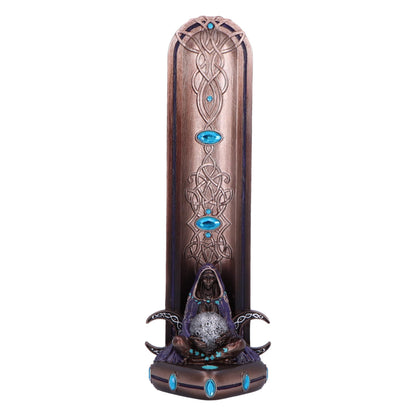 Triple Moon Goddess Bronze Incense Burner