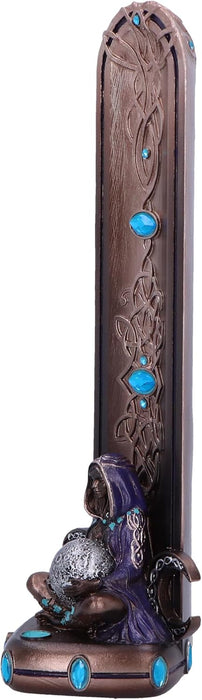 Triple Moon Goddess Bronze Incense Burner
