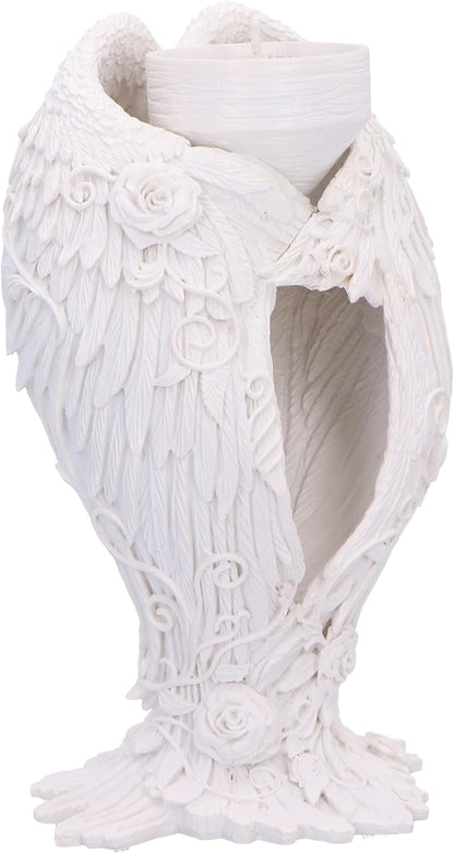 Floral Angel Wings Tea Light Candle Holder