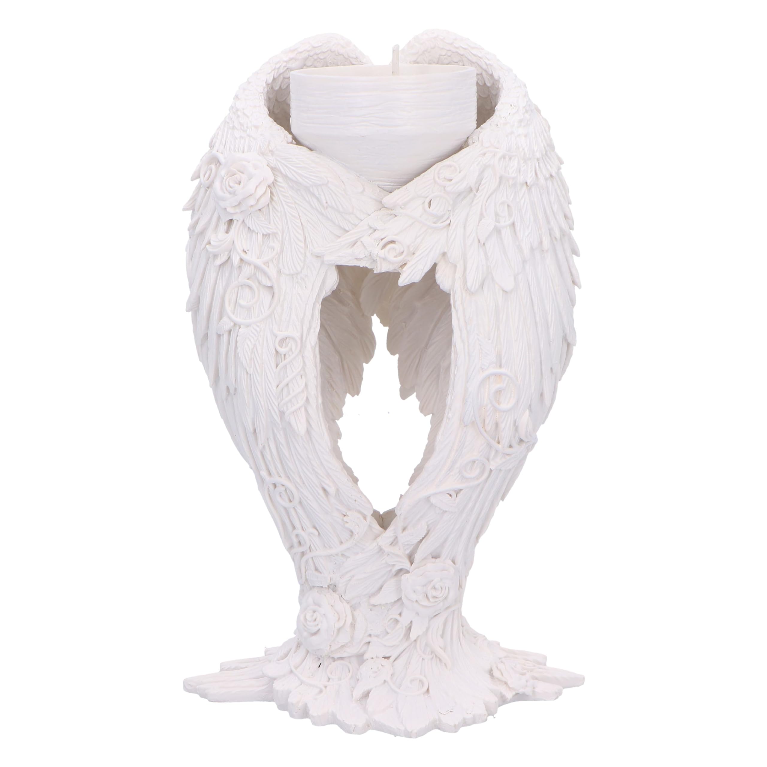 Floral Angel Wings Tea Light Candle Holder
