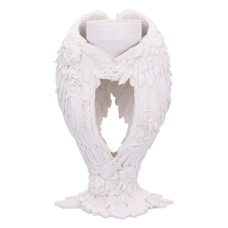 Floral Angel Wings Tea Light Candle Holder