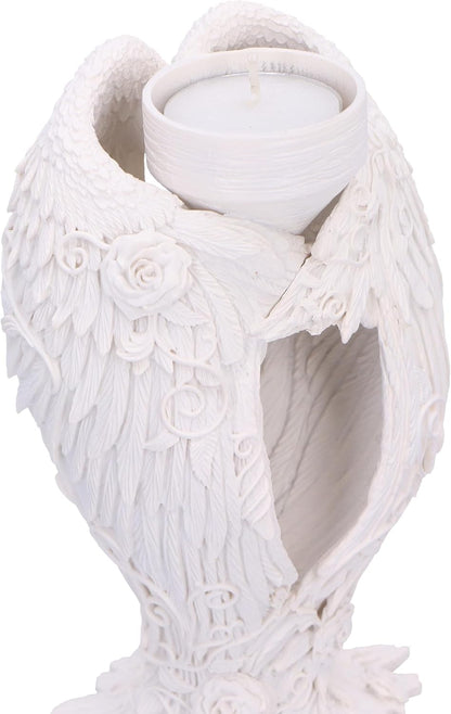 Floral Angel Wings Tea Light Candle Holder