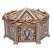 Nemesis Now Pandora's Box 11cm, Resin, Gold, Gothic Accessory & Jewellery Box, Greek Mythology Home Decor, Gold Detailing with Red Velour Interior, Cast in the Finest Resin, Expertly Hand-Painted