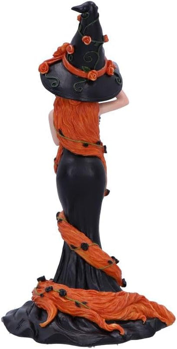 Nemesis Now Cinnamon Sugar and Spice Figurine 23.5cm, Resin, Black/Orange, Cinnamon-Inspired Red Haired Witch Ornament, Long Red-Haired Witch Figurine, Cast in the Finest Resin, Expertly Hand-Painted