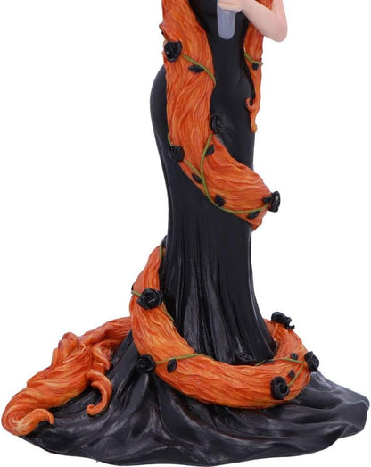 Nemesis Now Cinnamon Sugar and Spice Figurine 23.5cm, Resin, Black/Orange, Cinnamon-Inspired Red Haired Witch Ornament, Long Red-Haired Witch Figurine, Cast in the Finest Resin, Expertly Hand-Painted