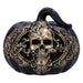 Nemesis Now Baroque Harvest Pumpkin Skull 16.7cm, Resin, Black Pumpkin and Gold Skull Ornament, Halloween Décor, Baroque Design, Reusable Pumpkin, Cast in the Finest Resin, Expertly Hand-Painted