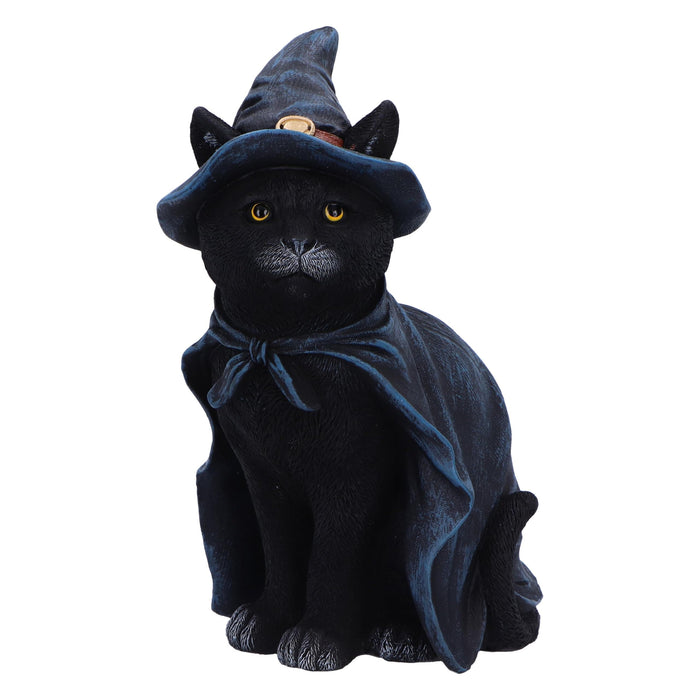 Nemesis Now Bewitching Figurine 18.5cm, Resin, Black, Witch Cat Figure, Black Cat in Witch Hat Ornament, Collectable Cat Giftware, Cast in the Finest Resin, Expertly Hand-Painted