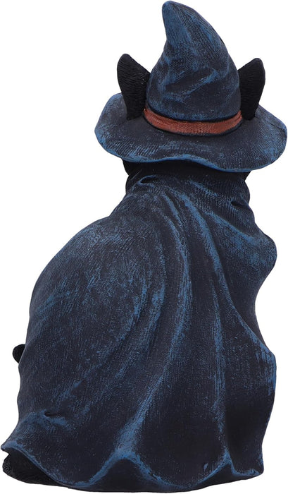 Nemesis Now Bewitching Figurine 18.5cm, Resin, Black, Witch Cat Figure, Black Cat in Witch Hat Ornament, Collectable Cat Giftware, Cast in the Finest Resin, Expertly Hand-Painted