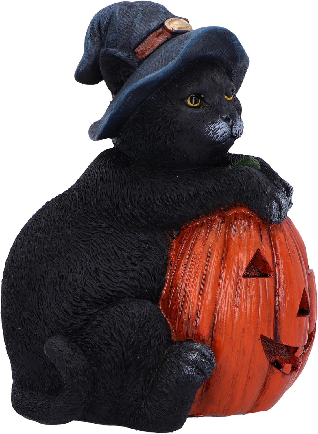 Nemesis Now Trick or Treat 13cm, Resin, Black, Cat Figure, Black Cat Ornament, Collectable Cat Giftware, Cast in the Finest Resin, Expertly Hand-Painted