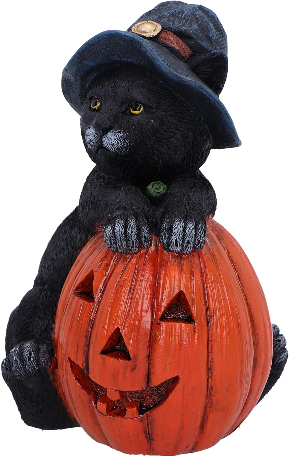 Nemesis Now Trick or Treat 13cm, Resin, Black, Cat Figure, Black Cat Ornament, Collectable Cat Giftware, Cast in the Finest Resin, Expertly Hand-Painted