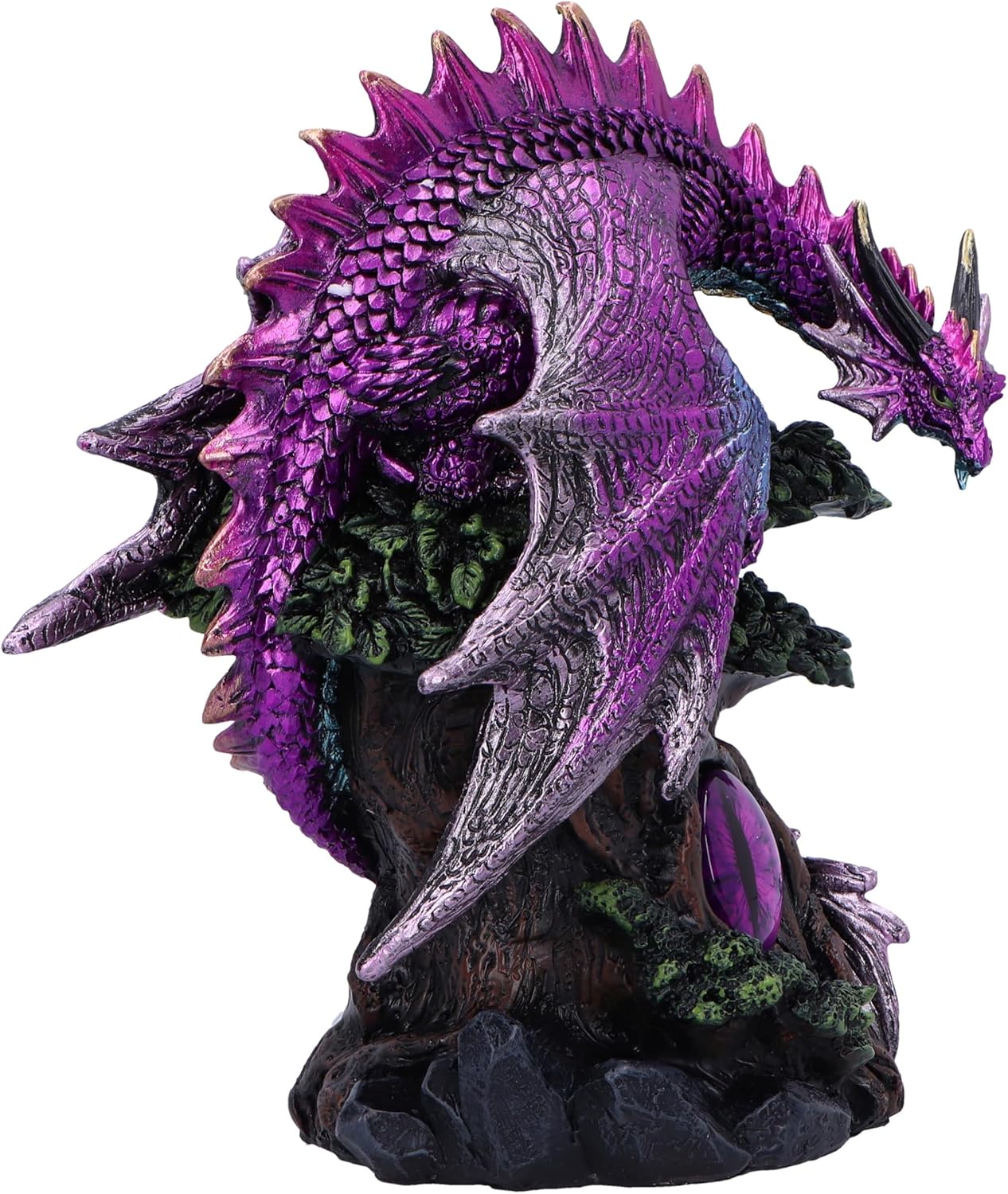 Nemesis Now Draconic Seer Figurine 17cm, Resin, Pink/Purple, Dragon on Tree Figure, Purple Dragon Ornament, Collectable Dragon Giftware, Cast in the Finest Resin, Expertly Hand-Painted