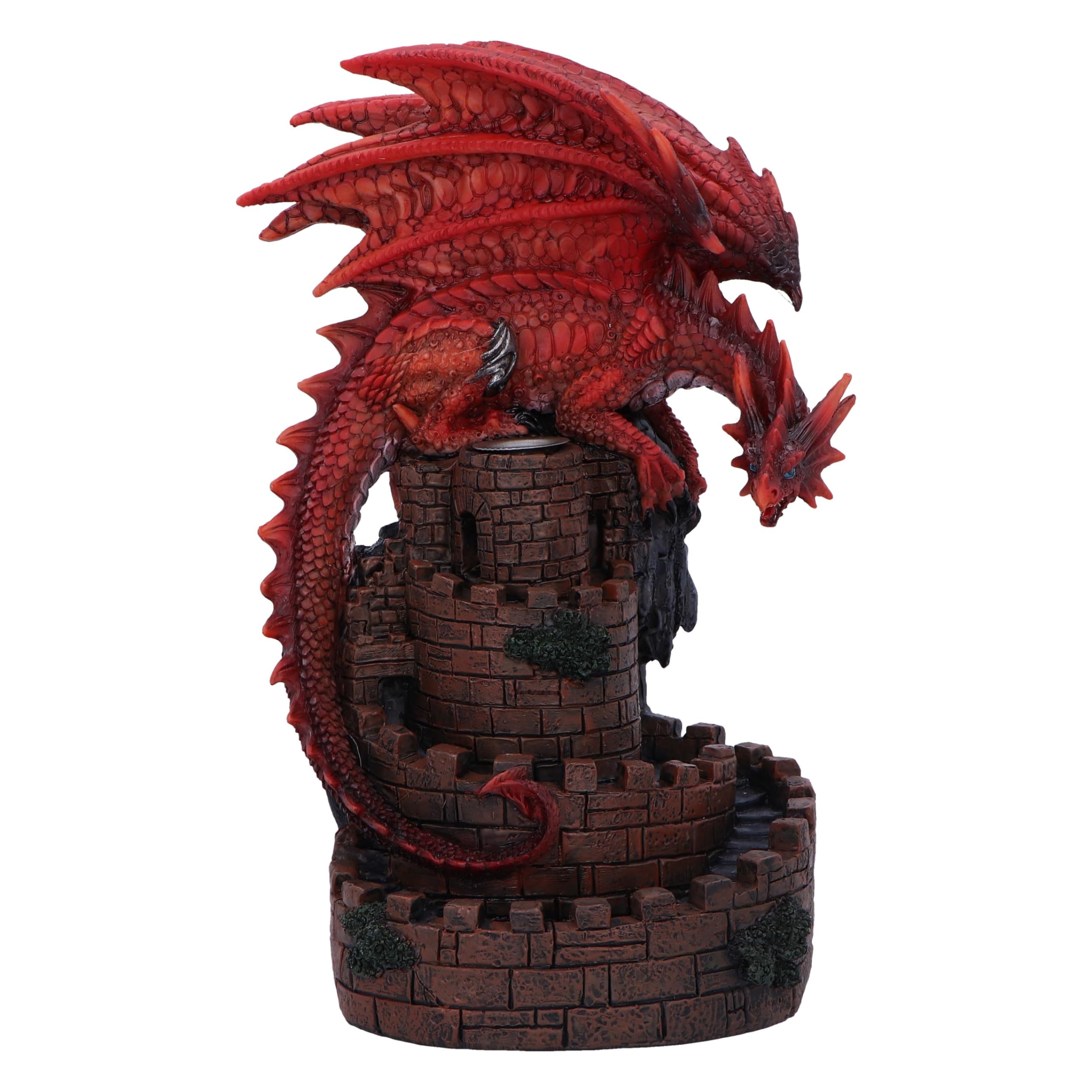 Crimson Keep Red Dragon Backflow Incense Burner 22Cm