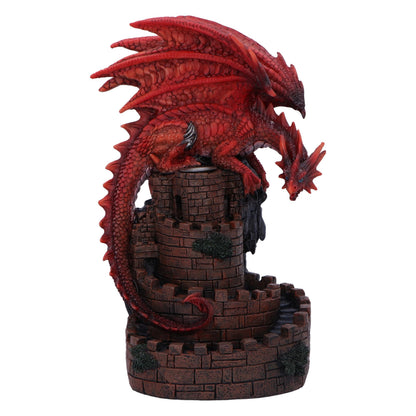 Crimson Keep Red Dragon Backflow Incense Burner 22Cm