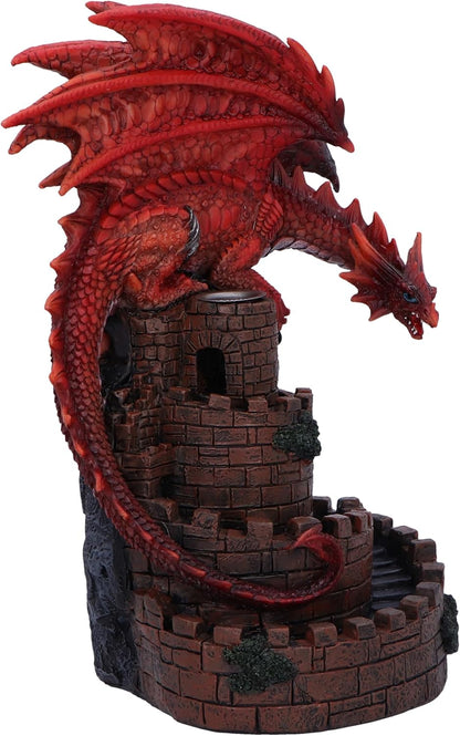 Crimson Keep Red Dragon Backflow Incense Burner 22Cm