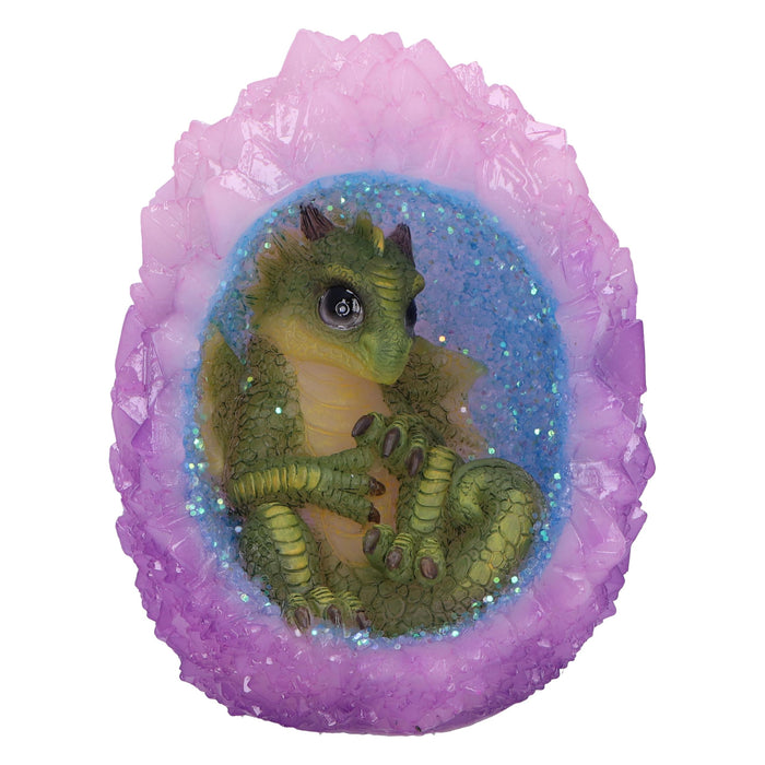 Nemesis Now Geode Nest (Green) 12.5cm, Resin, Pink, Dragon Figure, Pink Dragon Ornament, Collectable Dragon Giftware, Cast in the Finest Resin, Expertly Hand-Painted, U6706A24