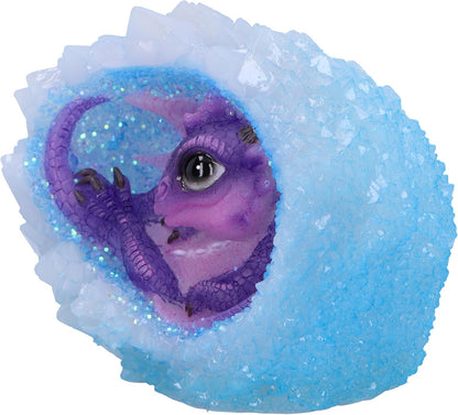 Nemesis Now Geode Nest (Purple) Dragonling Figurine 12.5cm, Resin, Purple/Blue, Purple Dragonling in Crystal Geode, Collectable Dragonling Ornament, Cast in the Finest Resin, Expertly Hand-Painted