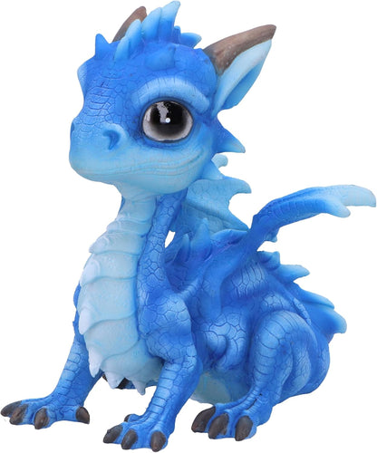 Nemesis Now Ice Dragonling Figurine 12.3cm, Resin, Blue, Baby Dragon Figure, Blue Dragonling Figurine, Collectable Dragon Giftware, Cast in the Finest Resin, Expertly Hand-Painted