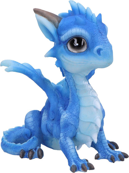 Nemesis Now Ice Dragonling Figurine 12.3cm, Resin, Blue, Baby Dragon Figure, Blue Dragonling Figurine, Collectable Dragon Giftware, Cast in the Finest Resin, Expertly Hand-Painted