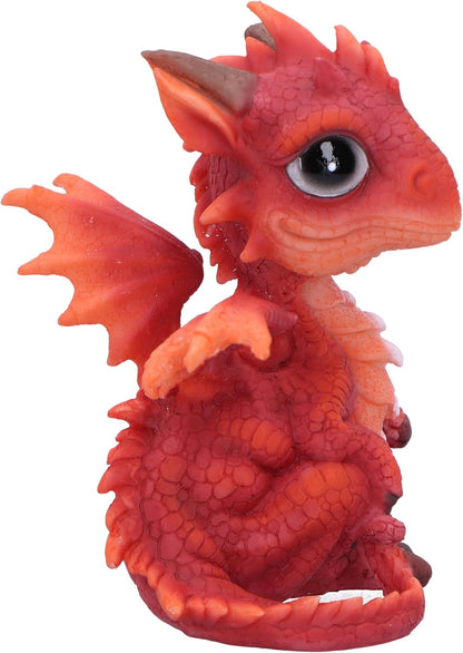 Nemesis Now Fire Dragonling Figurine 12cm, Resin, Red, Baby Dragon Figure, Red Dragonling Figurine, Collectable Dragon Giftware, Cast in the Finest Resin, Expertly Hand-Painted
