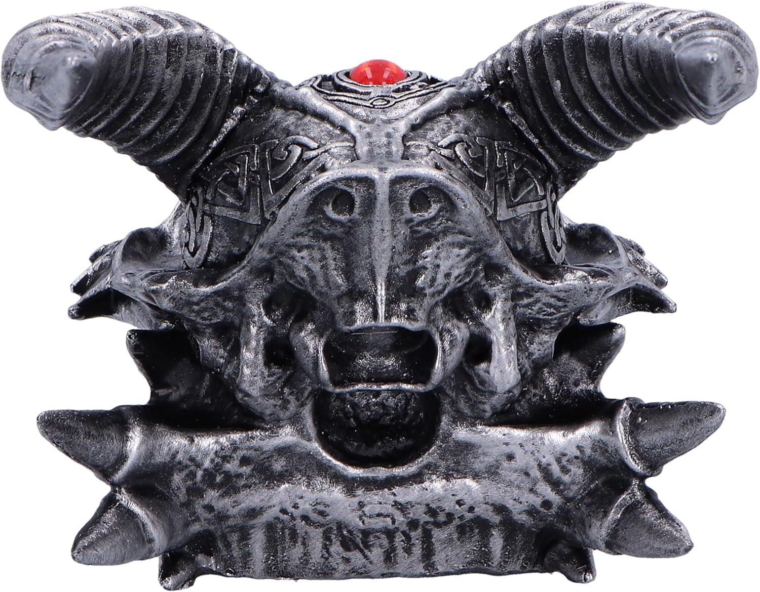 Nemesis Now Tribal Flame 21.5cm, Resin, Silver, Dragon Figure, Silver Dragon Ornament, Collectable Dragon Giftware, Cast in the Finest Resin, Expertly Hand-Painted