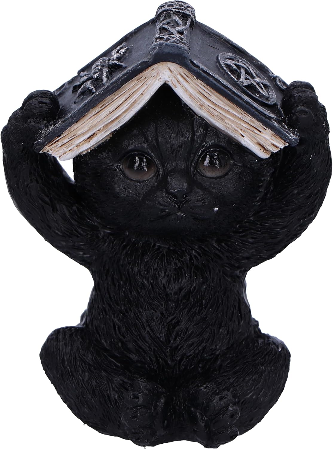 Nemesis Now Three Wise Spell Cats 8.5cm, Resin, Black, Three Wise Kitten Figurines, Occult Kittens Figurine Trio Set, Cat Merchandise, Cast in the Finest Resin, Expertly Hand-Painted