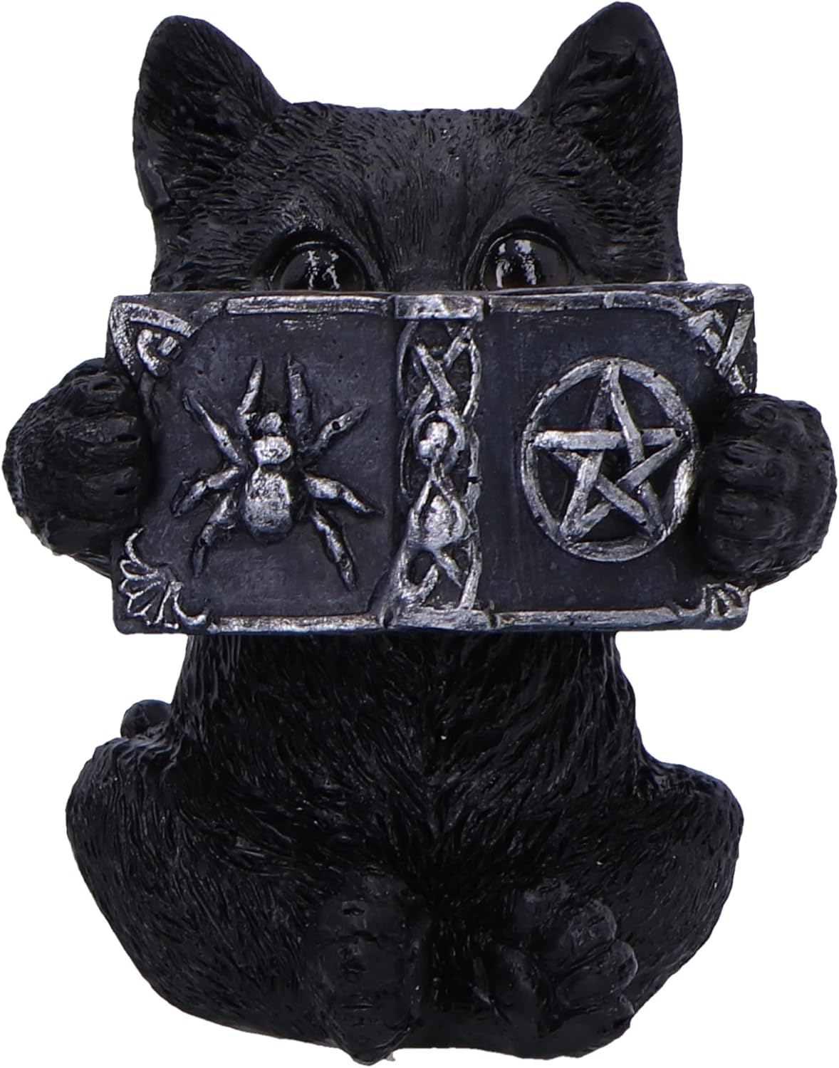 Nemesis Now Three Wise Spell Cats 8.5cm, Resin, Black, Three Wise Kitten Figurines, Occult Kittens Figurine Trio Set, Cat Merchandise, Cast in the Finest Resin, Expertly Hand-Painted
