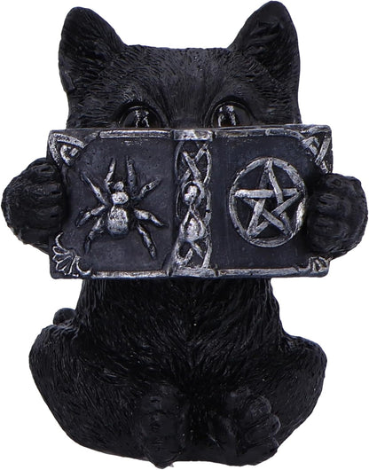 Nemesis Now Three Wise Spell Cats 8.5cm, Resin, Black, Three Wise Kitten Figurines, Occult Kittens Figurine Trio Set, Cat Merchandise, Cast in the Finest Resin, Expertly Hand-Painted