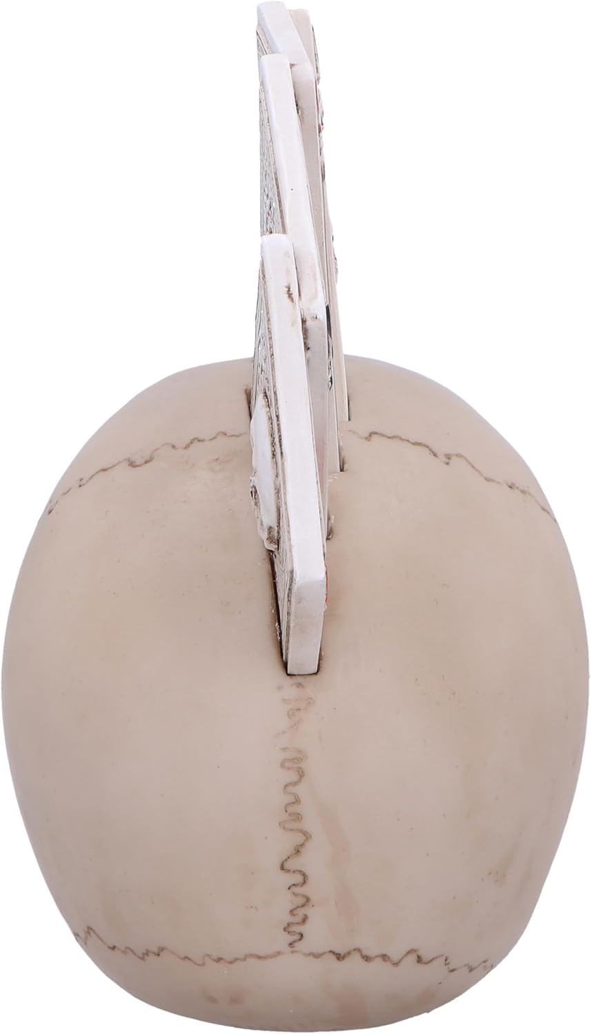 Nemesis Now Four of a Kind Skull Ornament, Resin, Off White, 19cm
