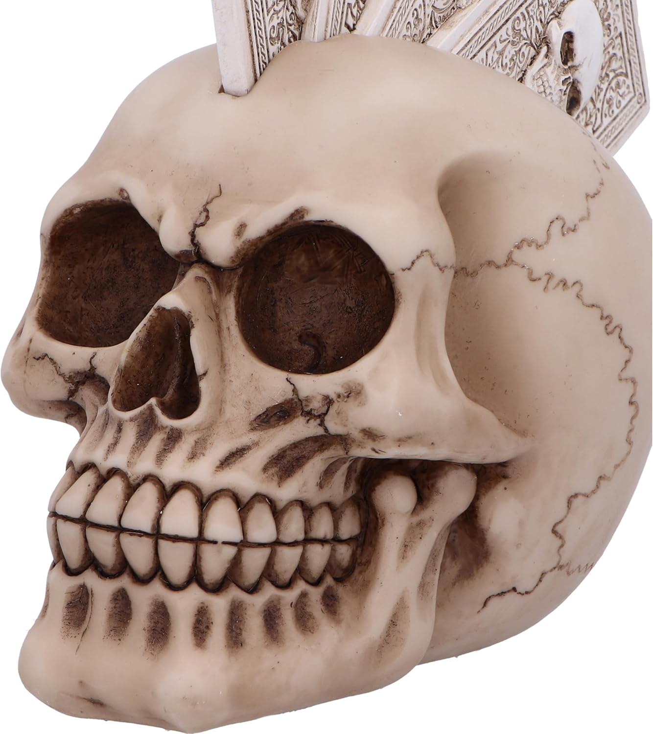 Nemesis Now Four of a Kind Skull Ornament, Resin, Off White, 19cm