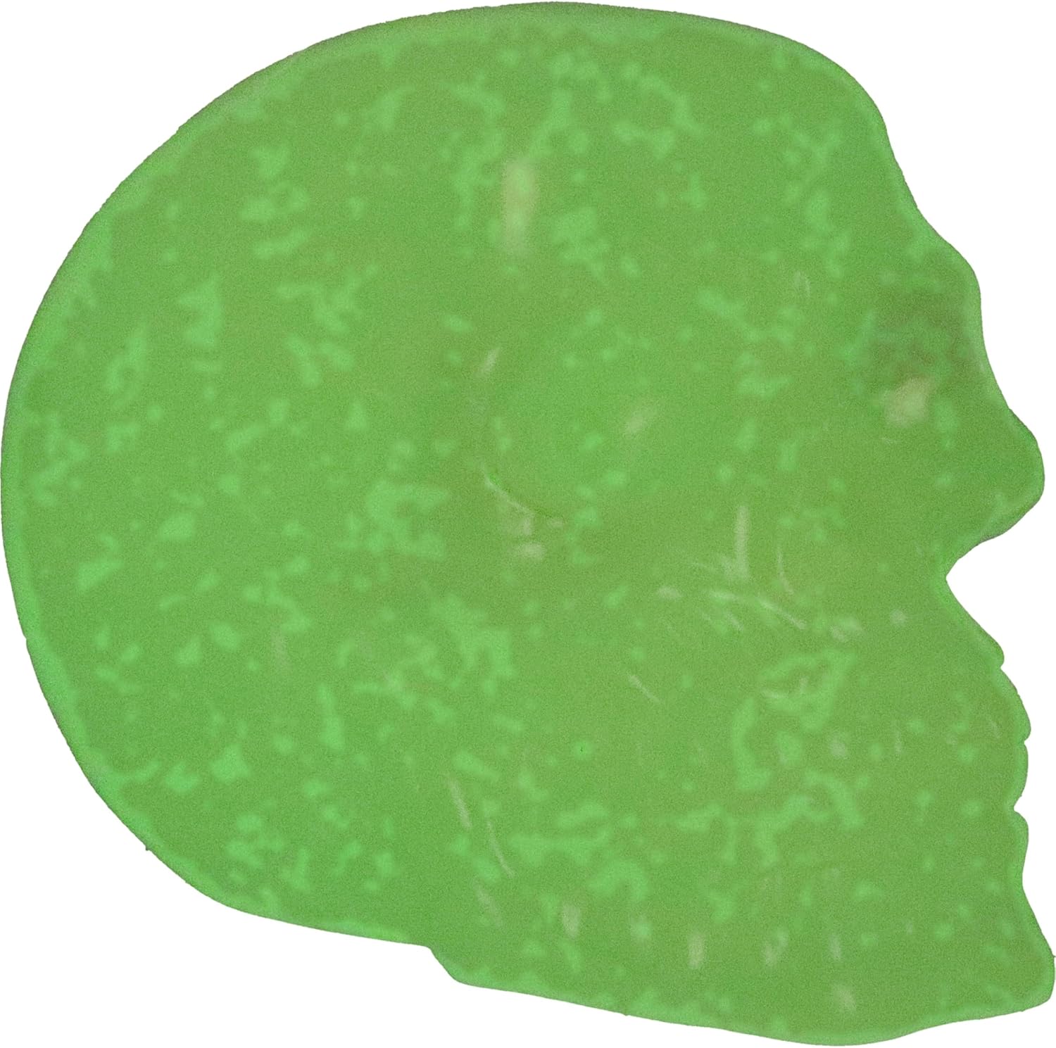 Nemesis Now Phosphorescent Skull 8cm, Medium, Resin, White, Glow in the Dark Skull Ornament, Luminous Green Glowing Skull, Macabre Home Décor, Cast in the Finest Resin