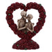 Nemesis Now To Have and To Hold 13cm, Resin, Red, Skeletons Figure, Red Skeletons Ornament, Collectable Skeletons Giftware, Cast in the Finest Resin, Expertly Hand-Painted