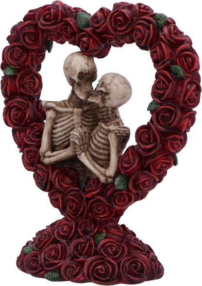 Nemesis Now To Have and To Hold 13cm, Resin, Red, Skeletons Figure, Red Skeletons Ornament, Collectable Skeletons Giftware, Cast in the Finest Resin, Expertly Hand-Painted