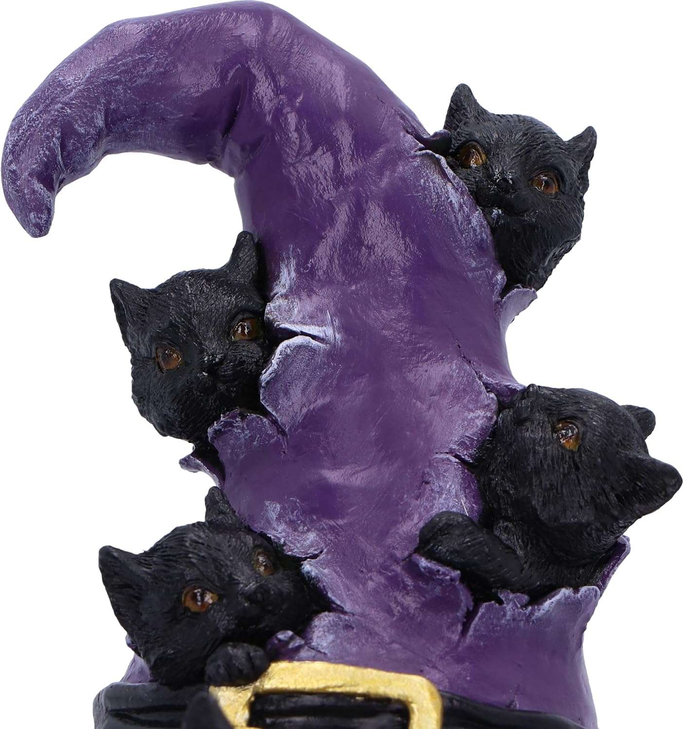 Nemesis Now Magical Mischief 14cm, Resin, Black, Cat Figure, Black Cat Ornament, Collectable Cat Giftware, Cast in the Finest Resin, Expertly Hand-Painted