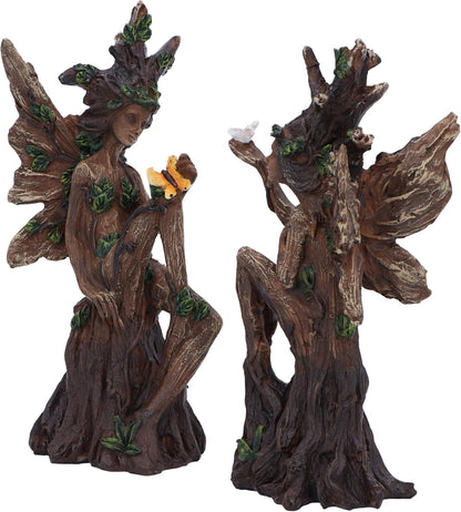 Nemesis Now Woodland Beauty (set of 2) Figurines 15.5cm, Resin, Brown, Two Tree Fairies Figures, Two Fairies Ornaments, Collectable Fairies Giftware, Cast in the Finest Resin, Expertly Hand-Painted