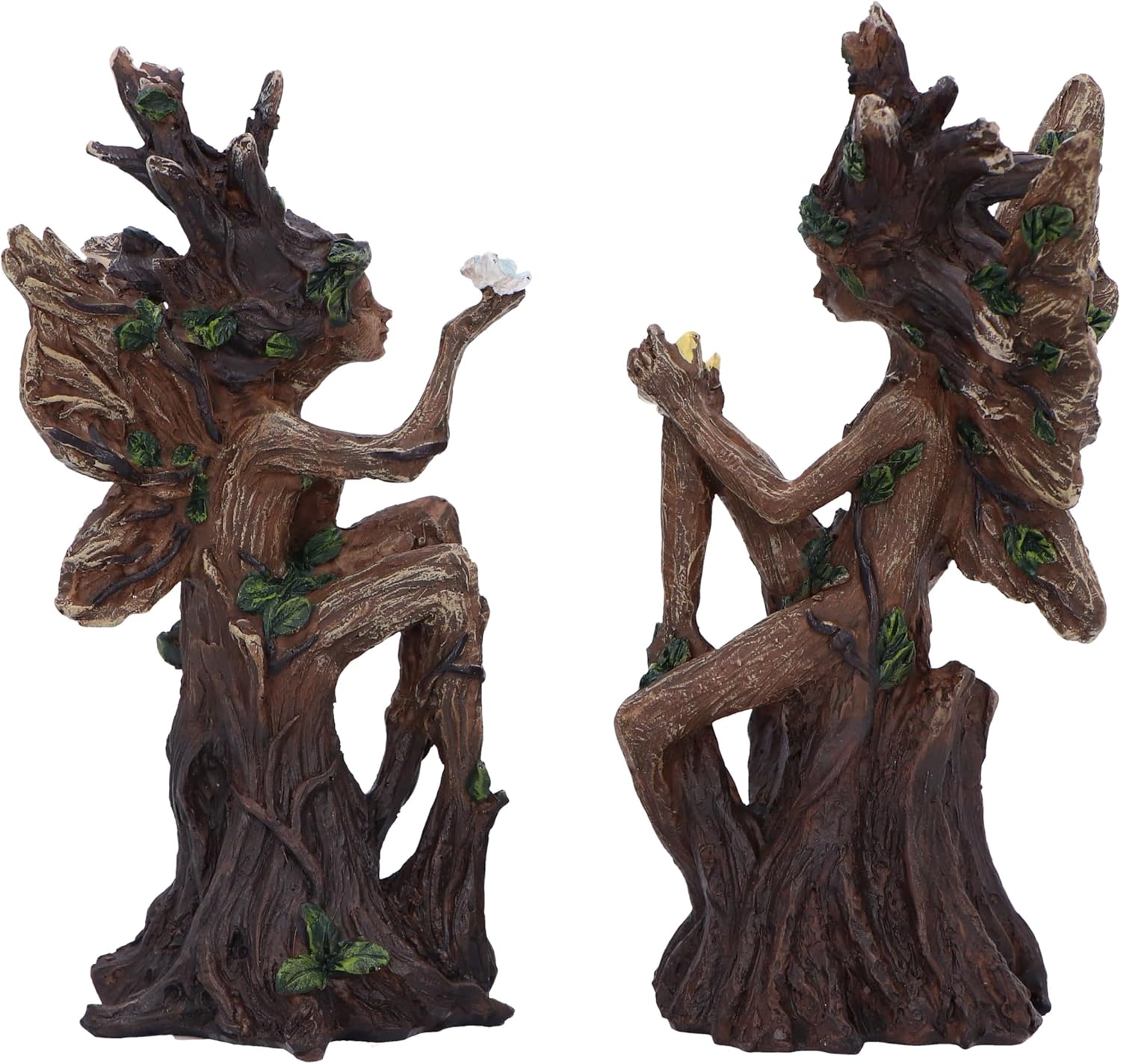 Nemesis Now Woodland Beauty (set of 2) Figurines 15.5cm, Resin, Brown, Two Tree Fairies Figures, Two Fairies Ornaments, Collectable Fairies Giftware, Cast in the Finest Resin, Expertly Hand-Painted