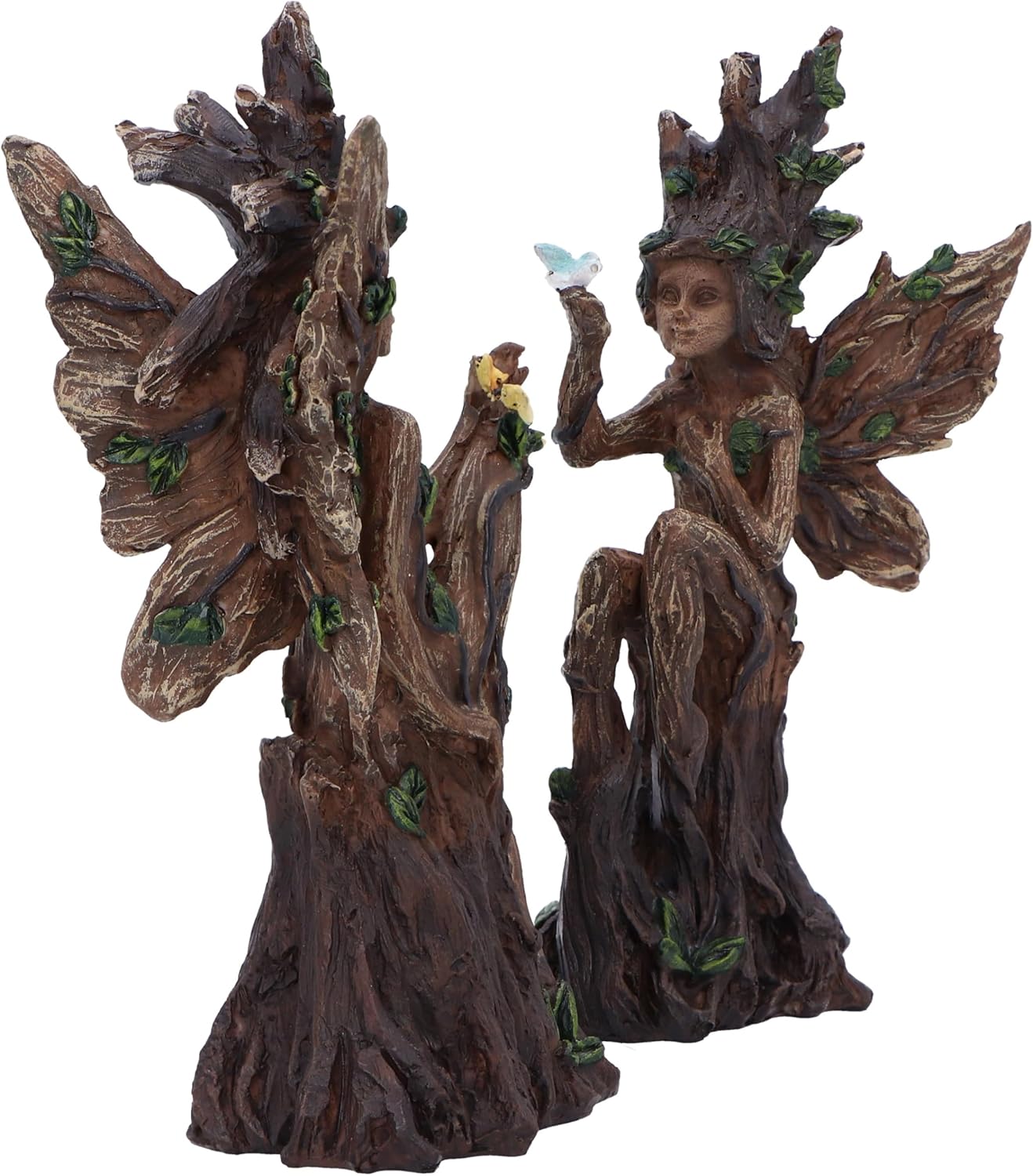 Nemesis Now Woodland Beauty (set of 2) Figurines 15.5cm, Resin, Brown, Two Tree Fairies Figures, Two Fairies Ornaments, Collectable Fairies Giftware, Cast in the Finest Resin, Expertly Hand-Painted